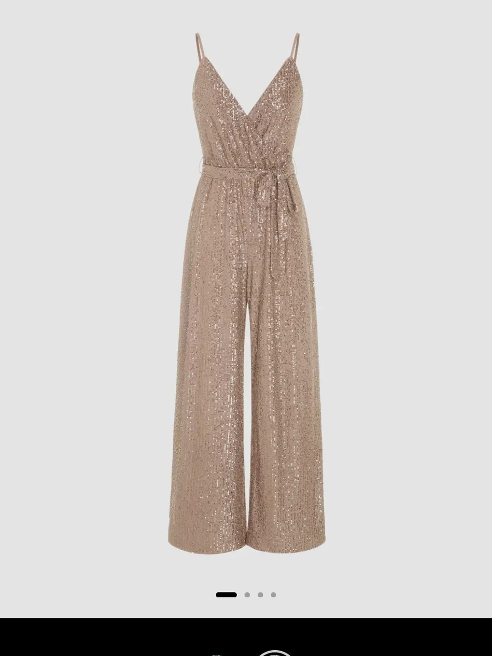 Cider Champagne Sequin Jumpsuit